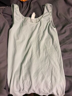 Light Sage Scoop Neck Tank Top - Classic Everyday Essential